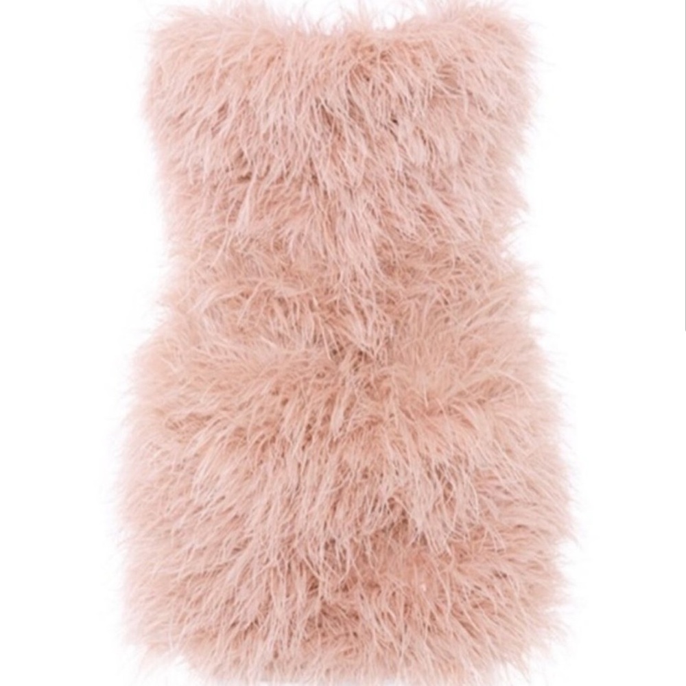House of cb ostrich feather dress